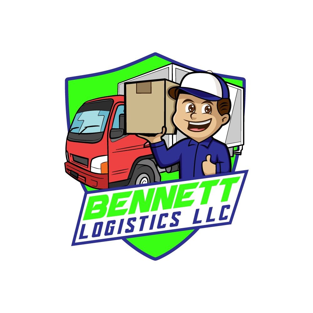 Perfect Fascinating trucking logistic transport and moving logo