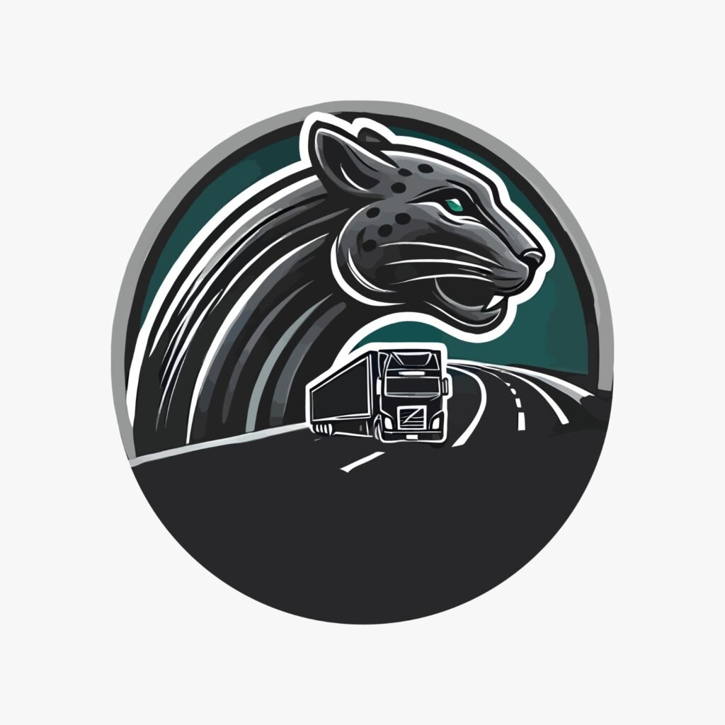 perfect Fascinating trucking logistic transport and moving logo