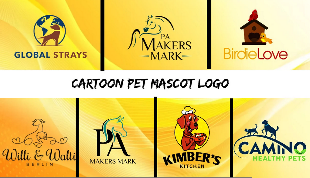 Bring Your Brand to Life with a Cute Cartoon Pet Mascot Logo