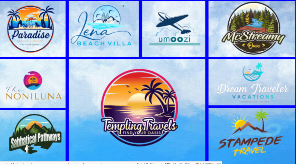 Professional Travel Agency, Tourism & Vacation Logo Design