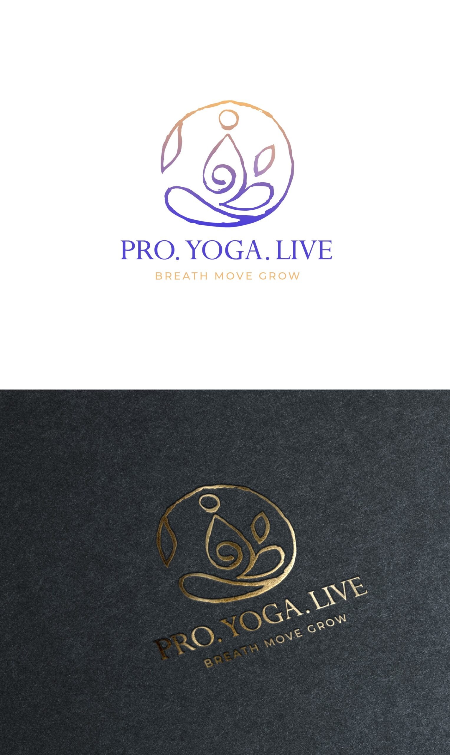How to make unique health, fitness, and meditation logo