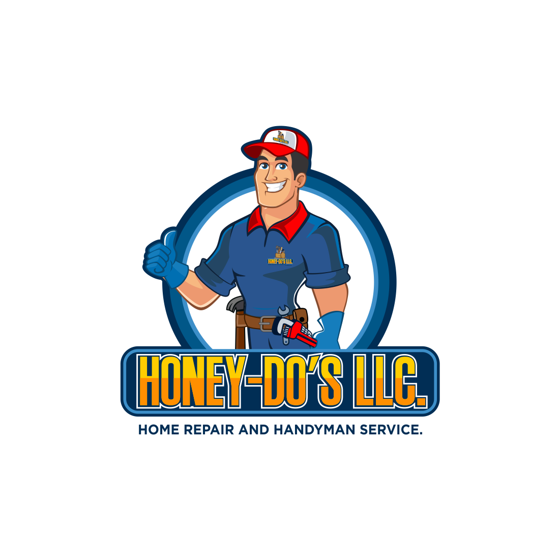 Professional plumbing electrician technology handyman logo