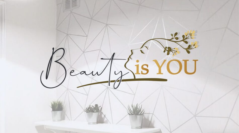 You will get minimal feminine beauty salon skin care cosmetics logo design