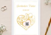 I will do beautifully customized wedding invitation cards