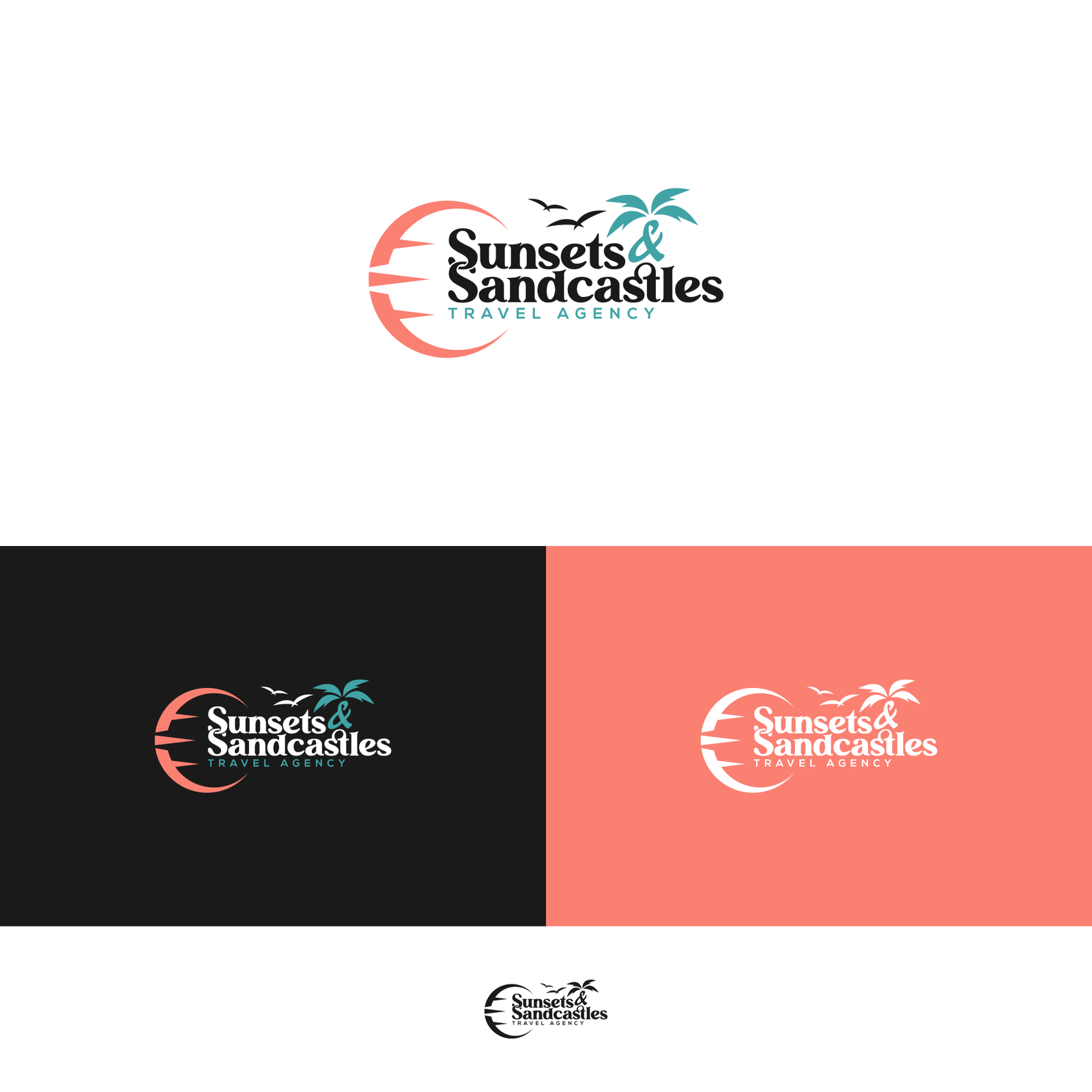 I will create professional travel agency and vacation logo