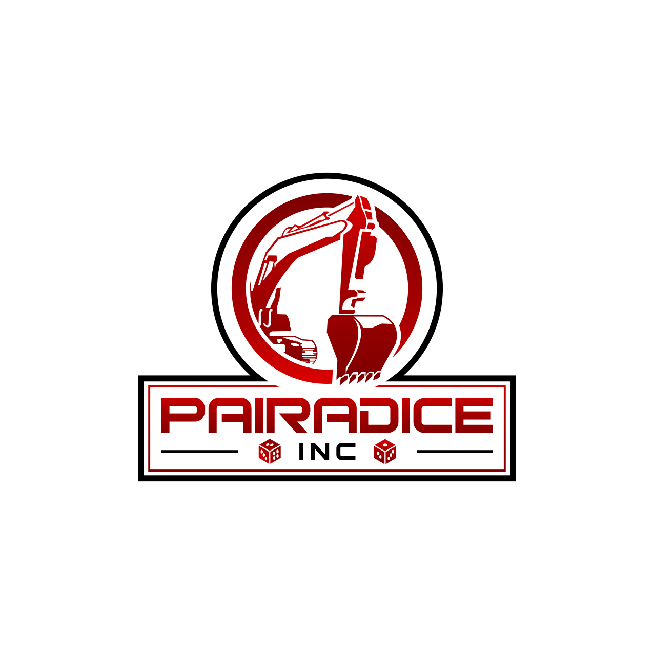 How to make real estate, construction, excavation logo