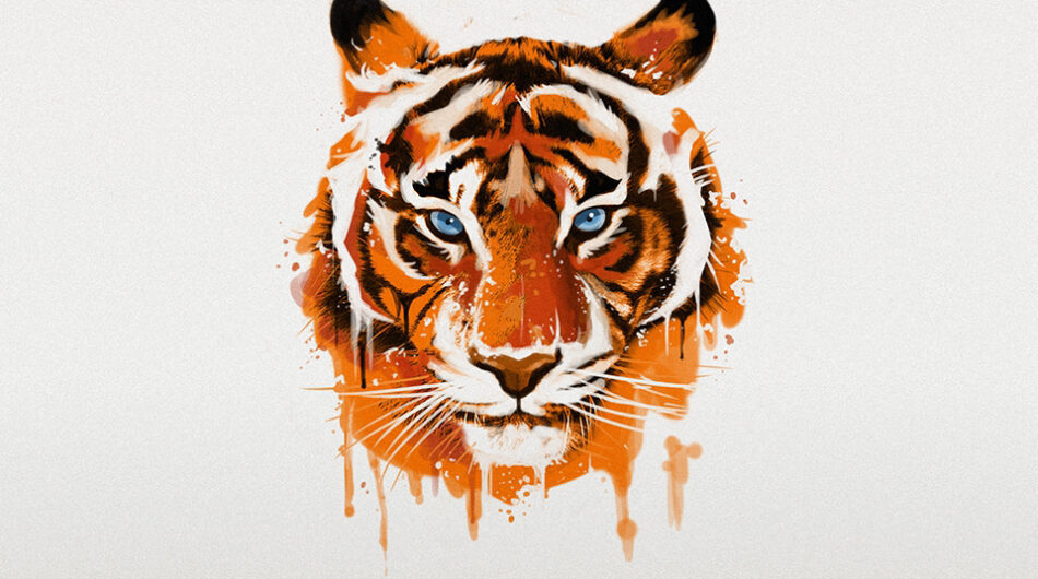 How to make tiger head logo design for your business