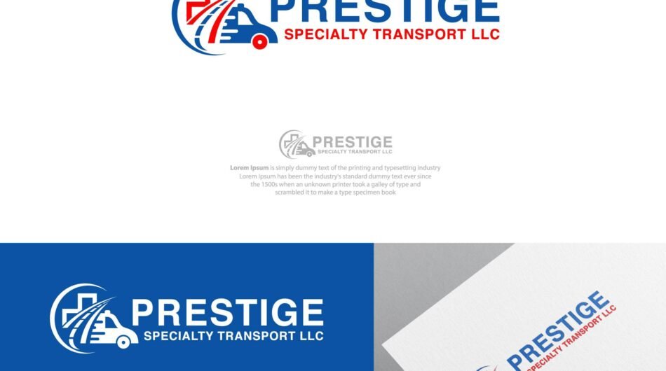 Amazing transport logistic and trucking moving logo