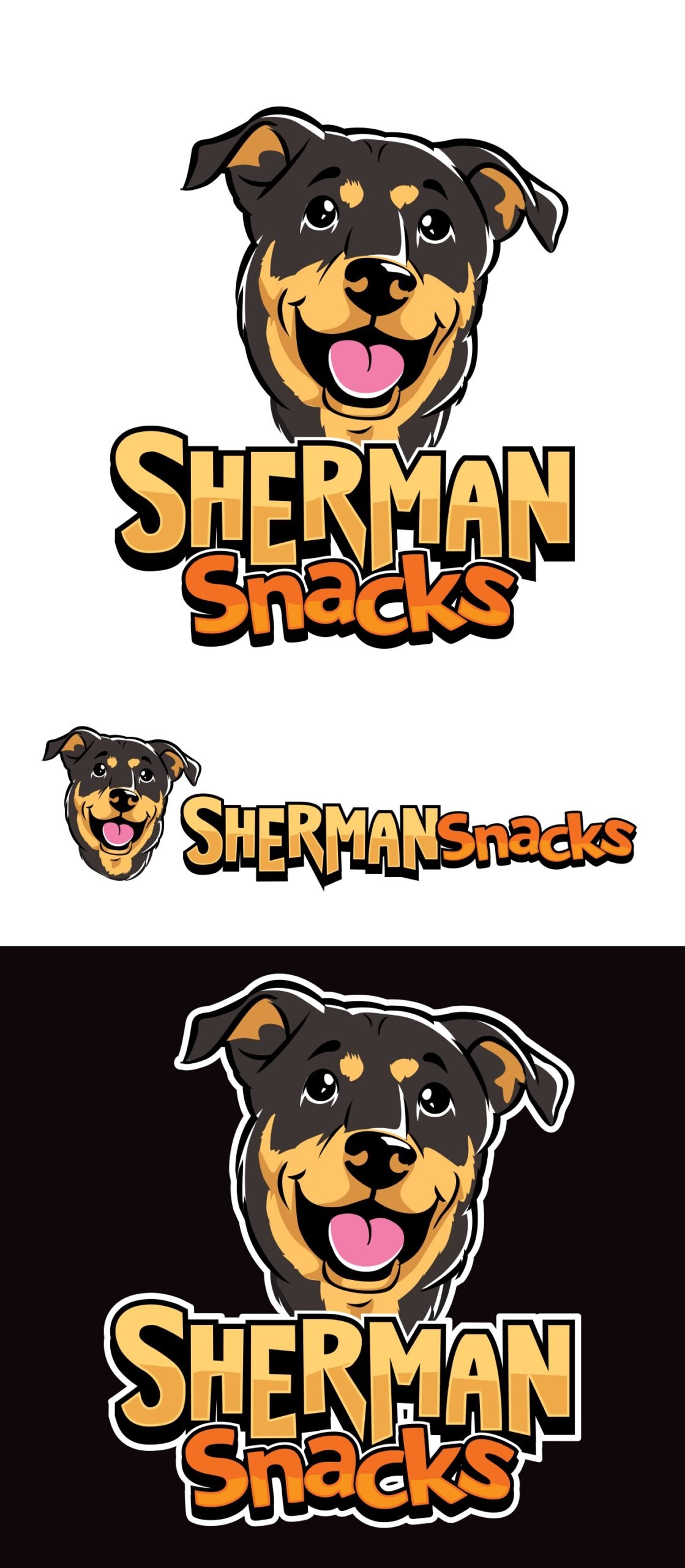 Minimalist pets, cat, dog and animal supply logo design