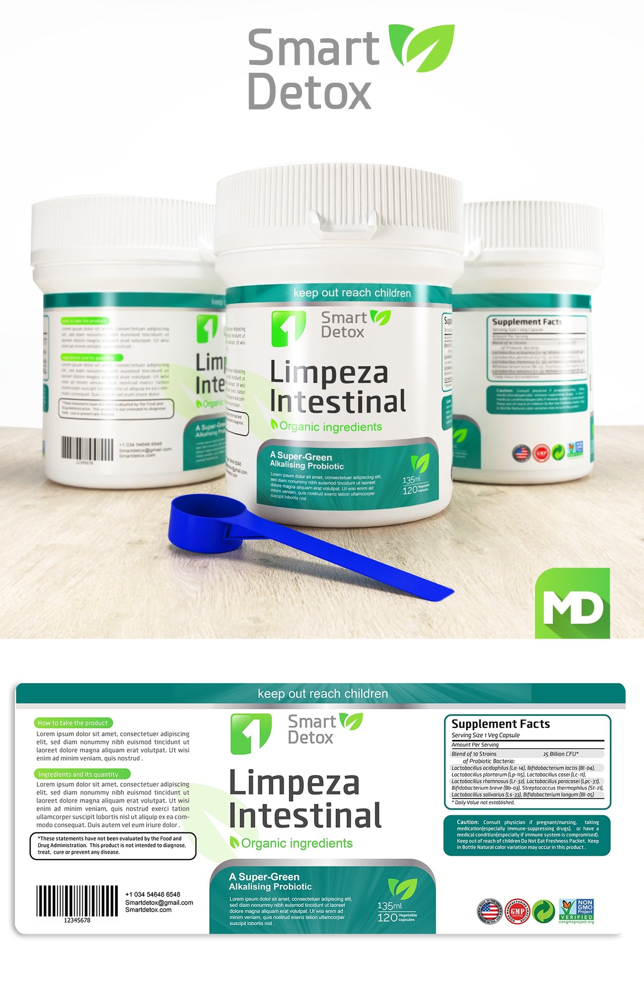 Create all types of product packaging and label design