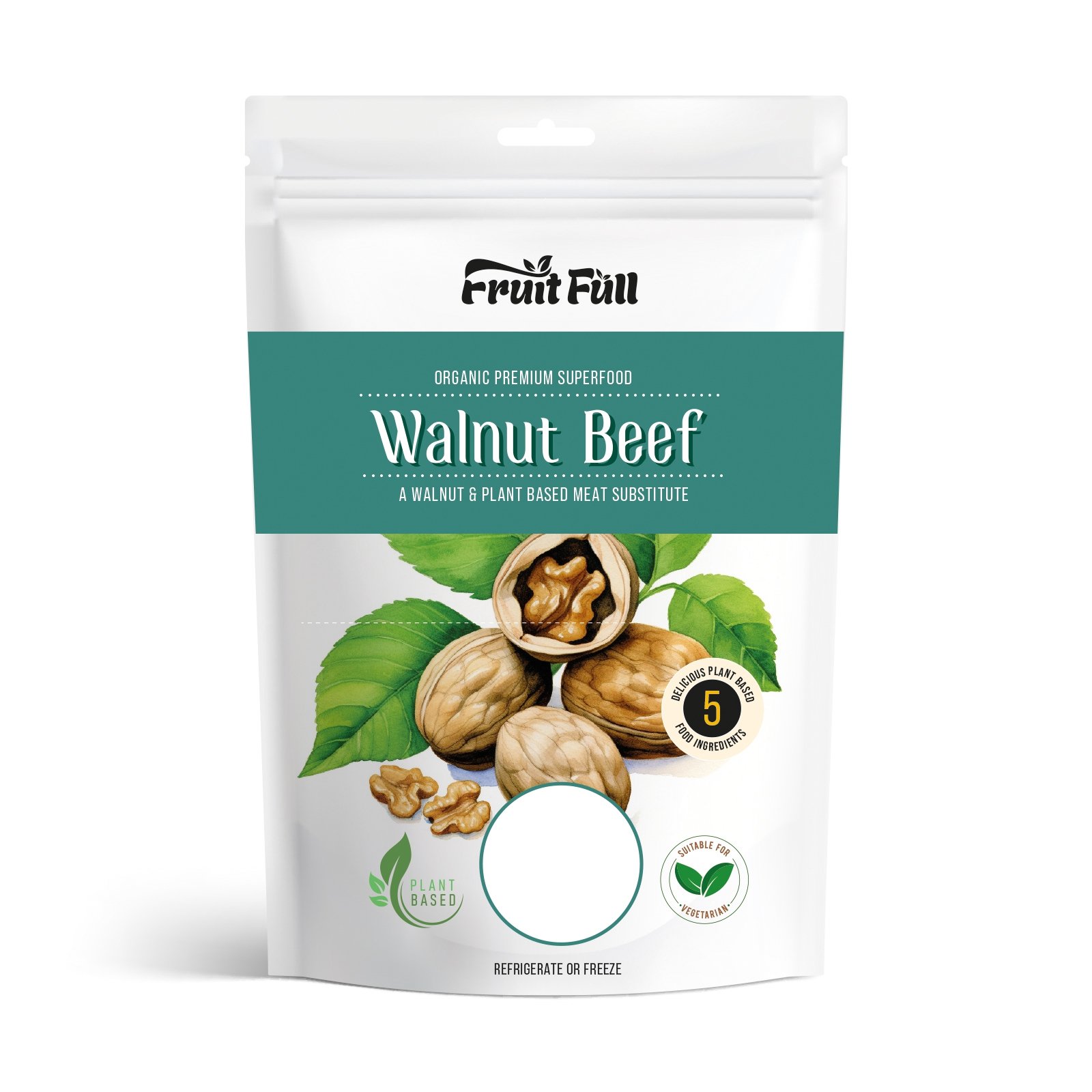 Modern food product packaging label design