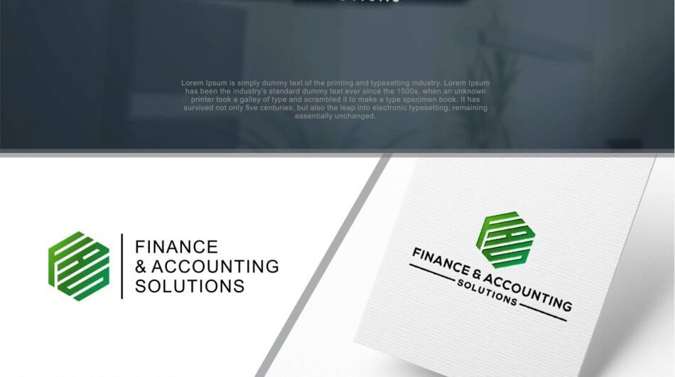 Financial marketing and publishing logo design