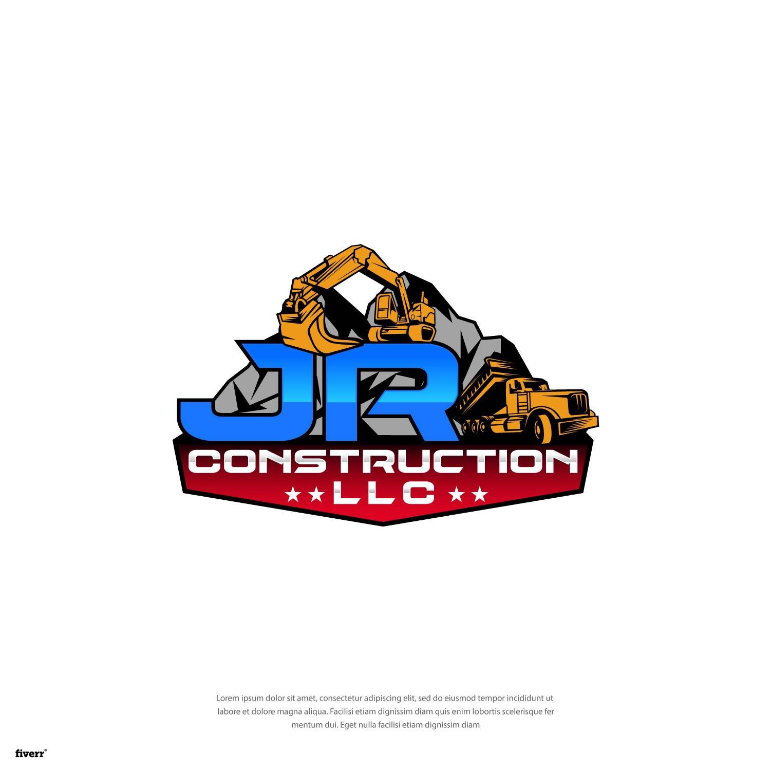 Attractive  real estate, construction, excavation logo
