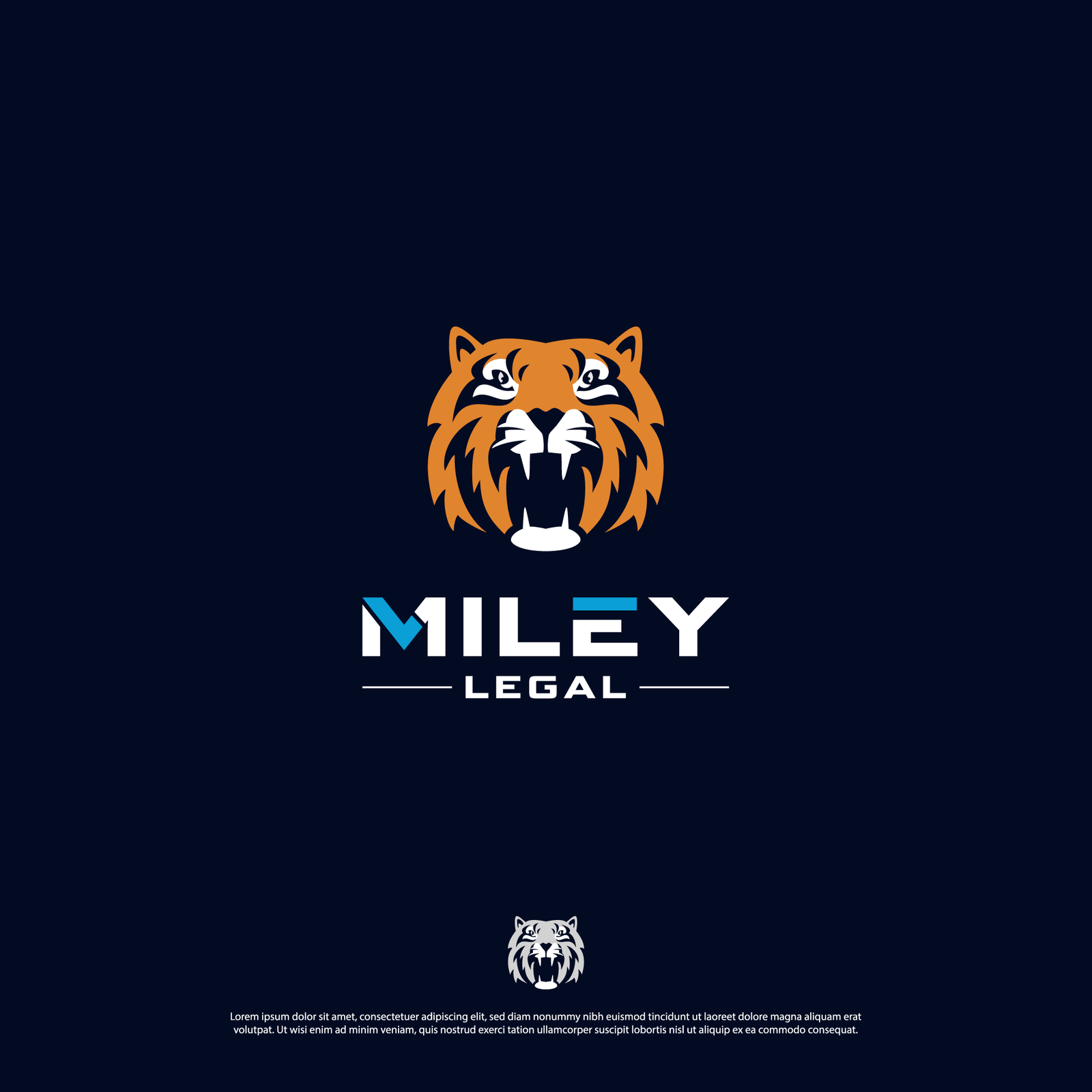 Make tiger head logo design for your business