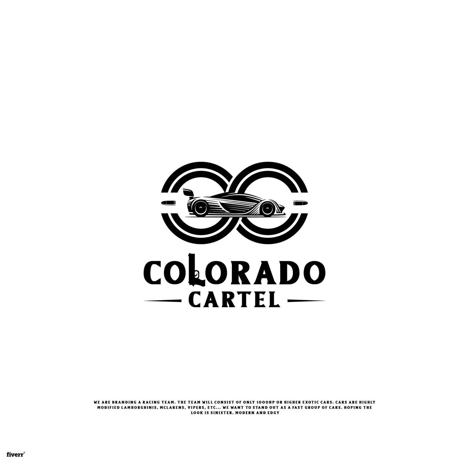 Great professional car racing and motorsports logo