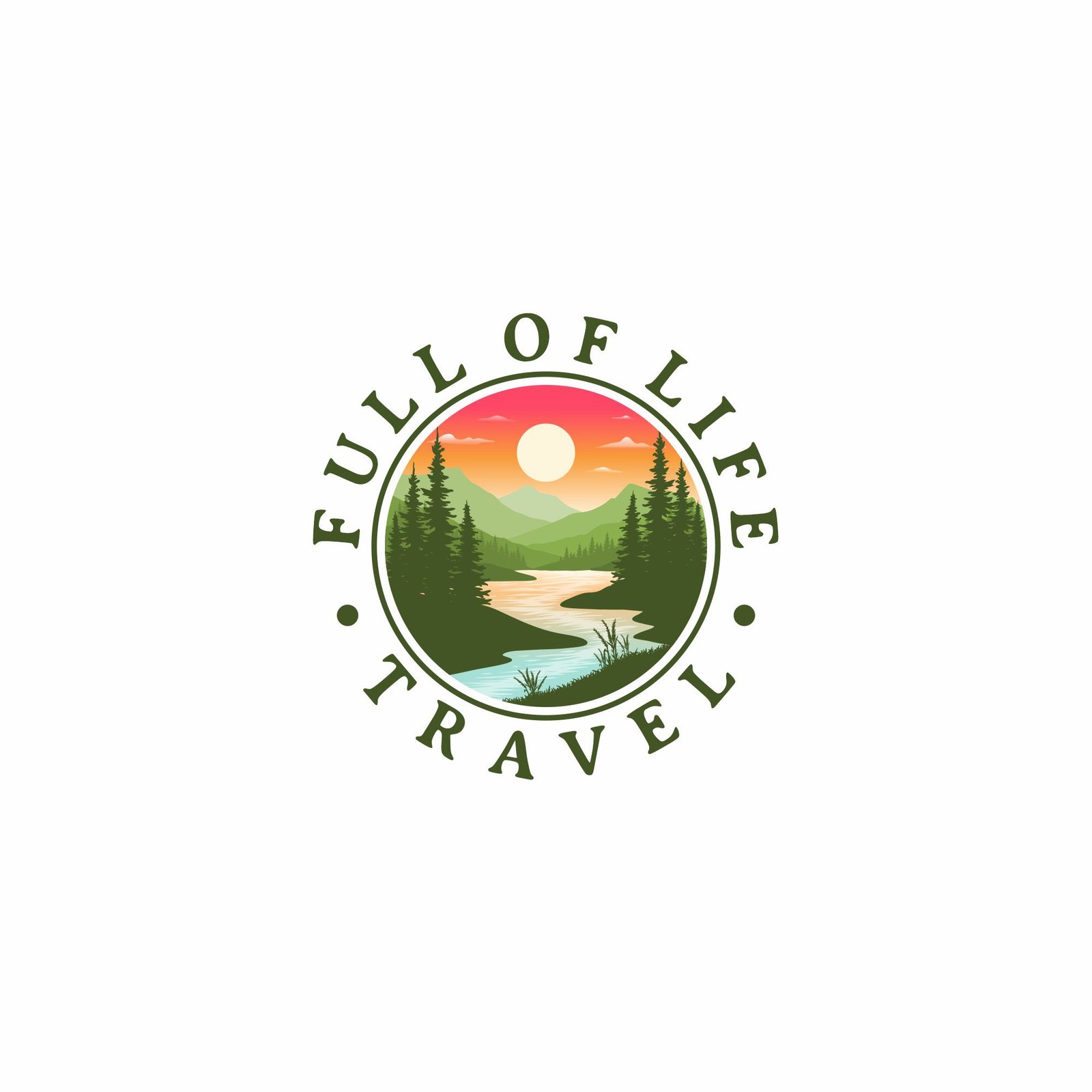 Unique design make for travel agency and summer vacation logo
