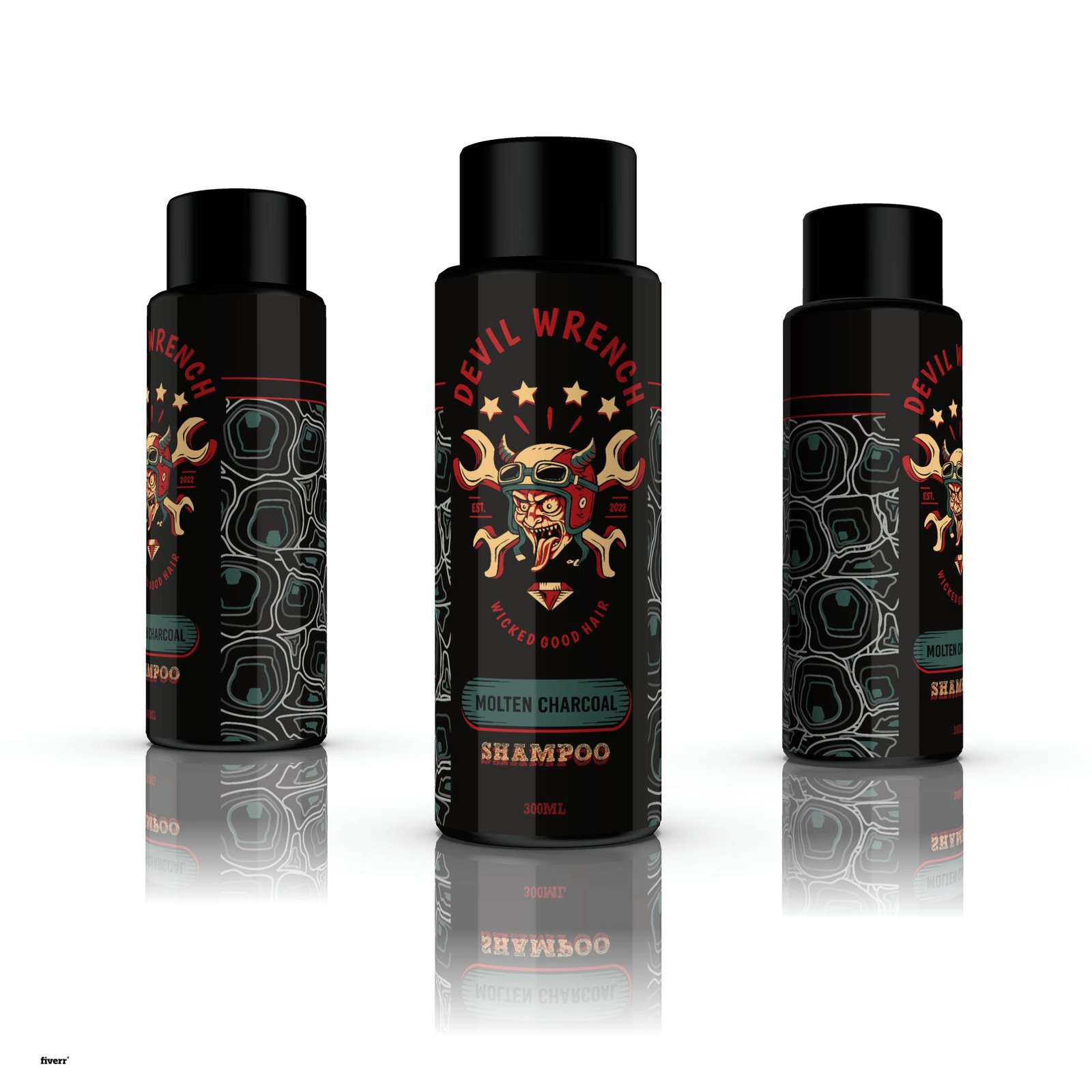 Modern bottle, can, product labeling and packaging design