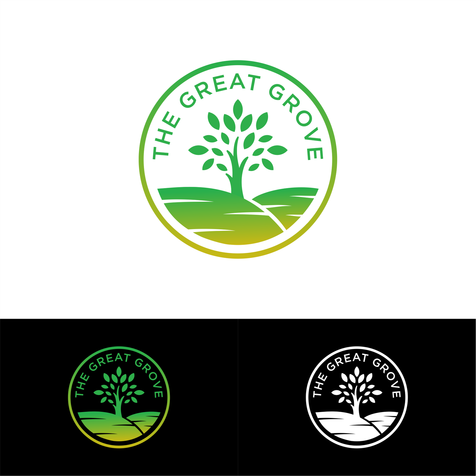 Design lawn care, landscaping, and gardening company logo