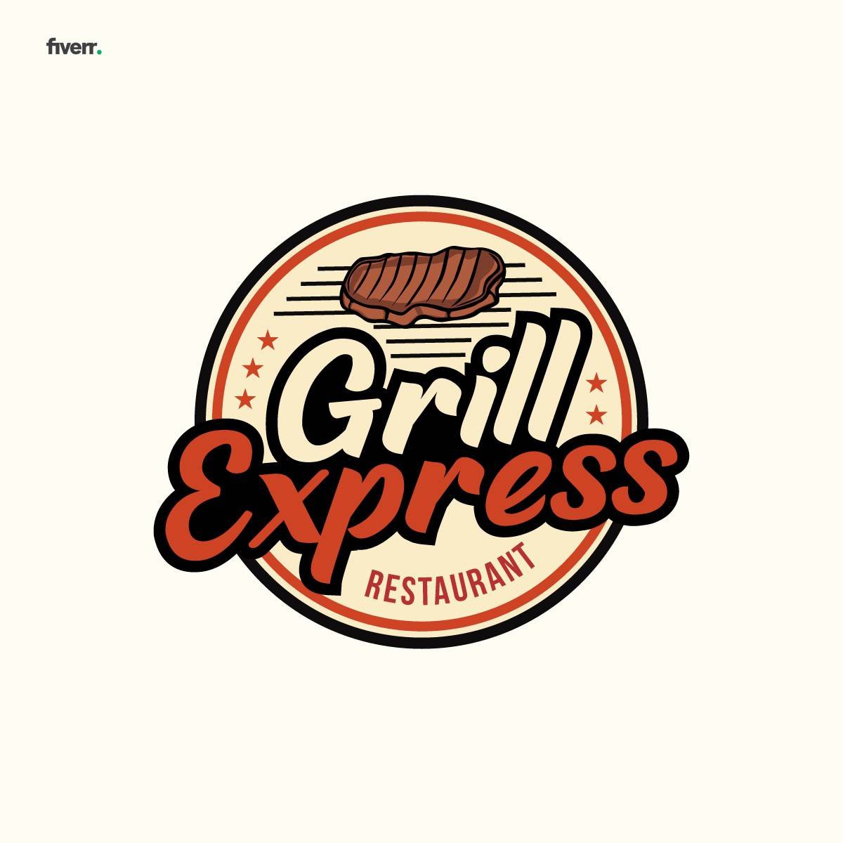 amazing bbq, food, grill and restaurant logo