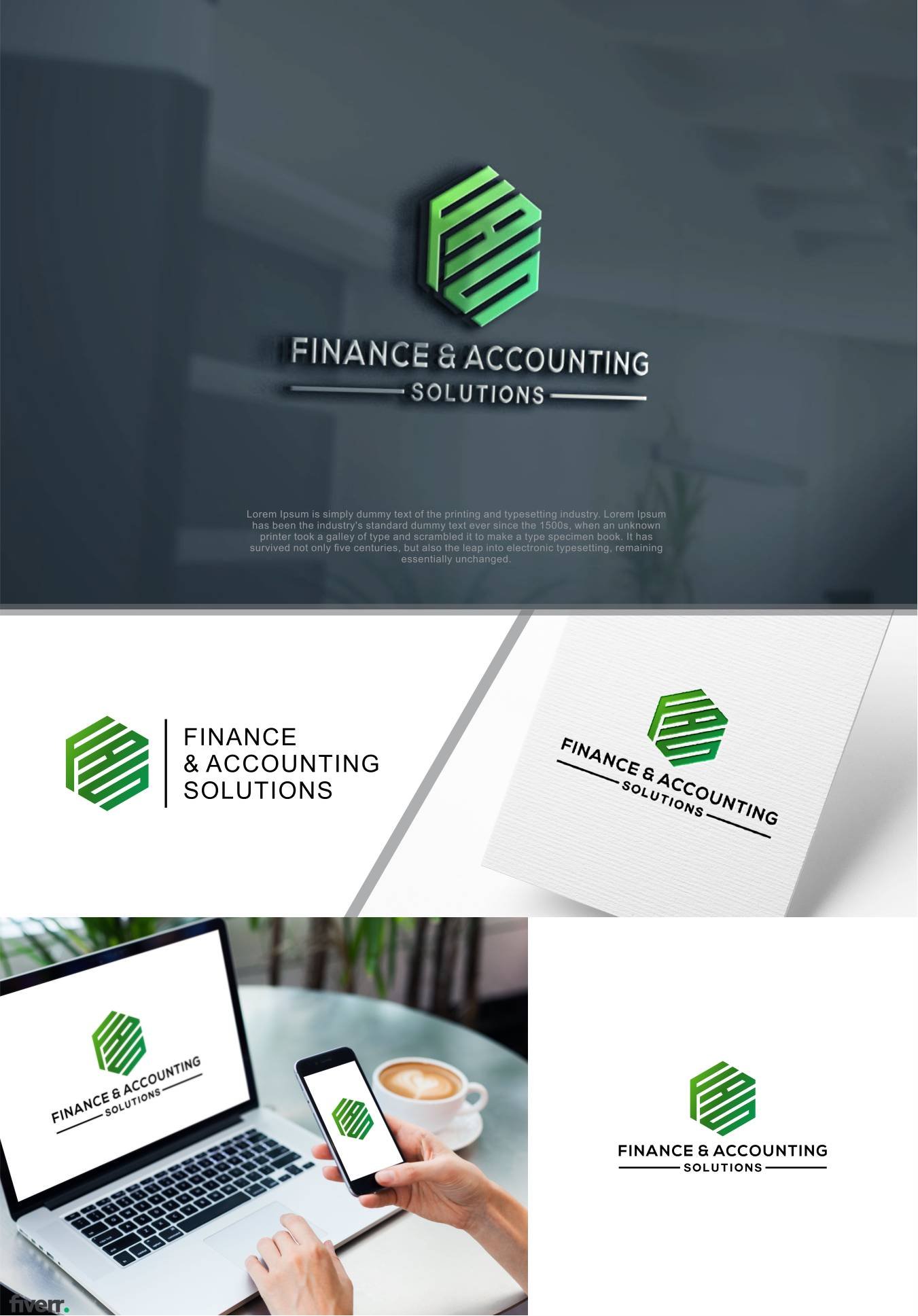 Unique publishing logo design for financial marketing business