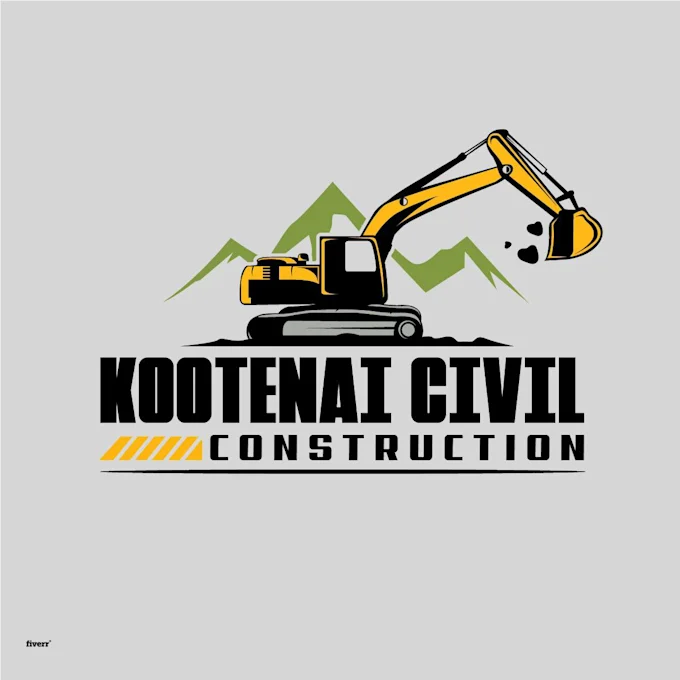 Construction, excavation logo for you