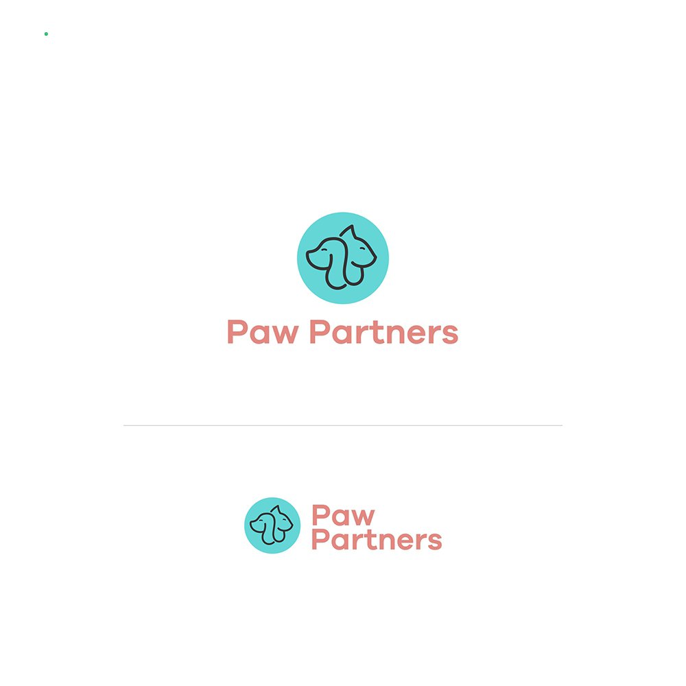 Minimalist pet logo for pet, shoplifty store, animal