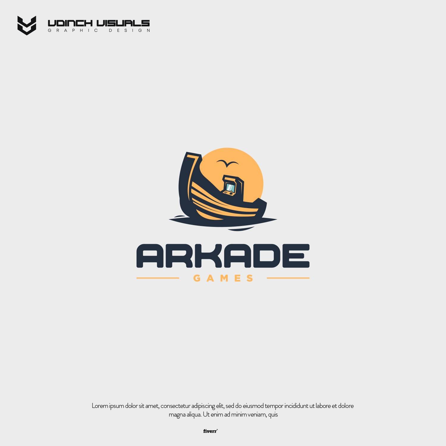 Creative eye catching ship logo design