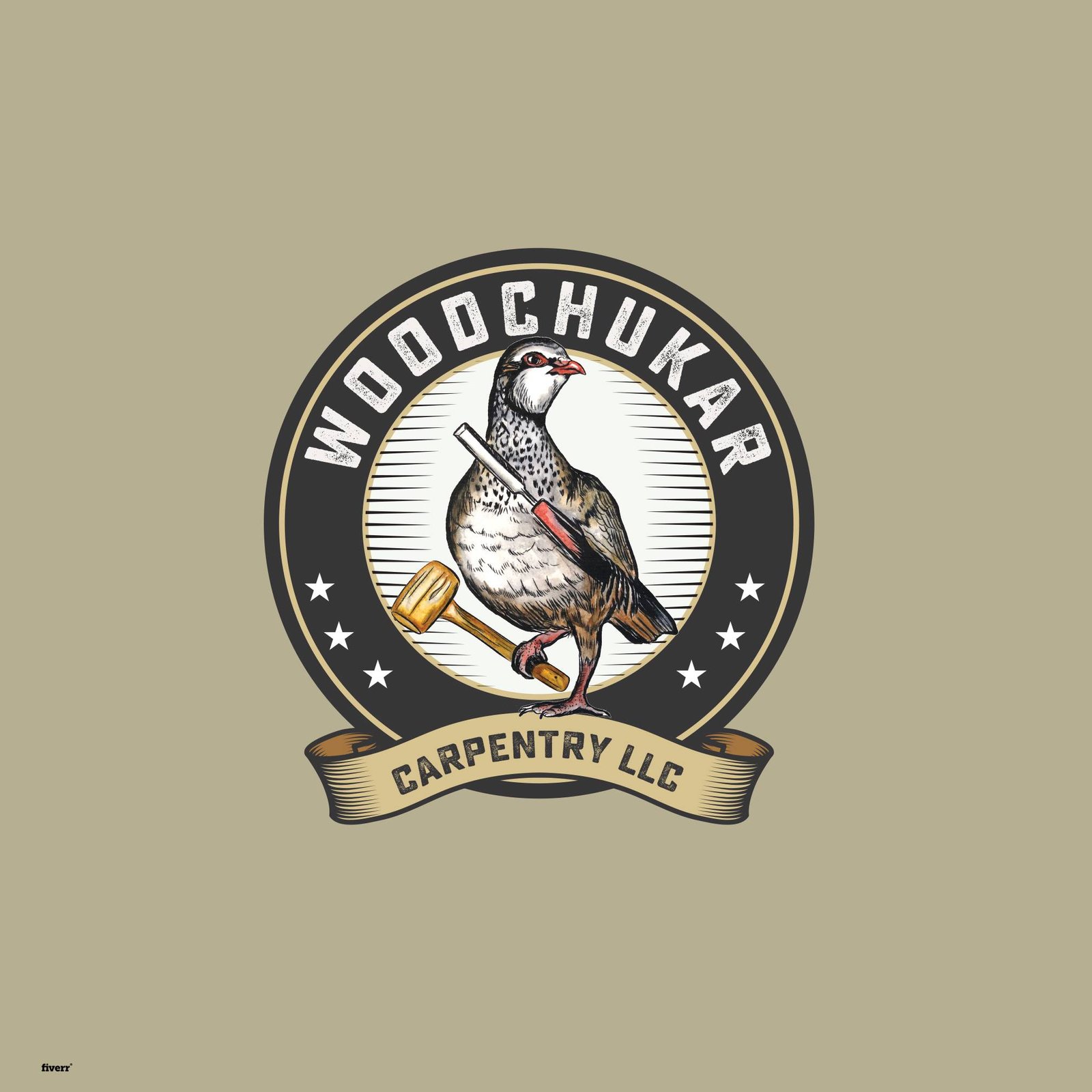 Outstanding carpentry logo