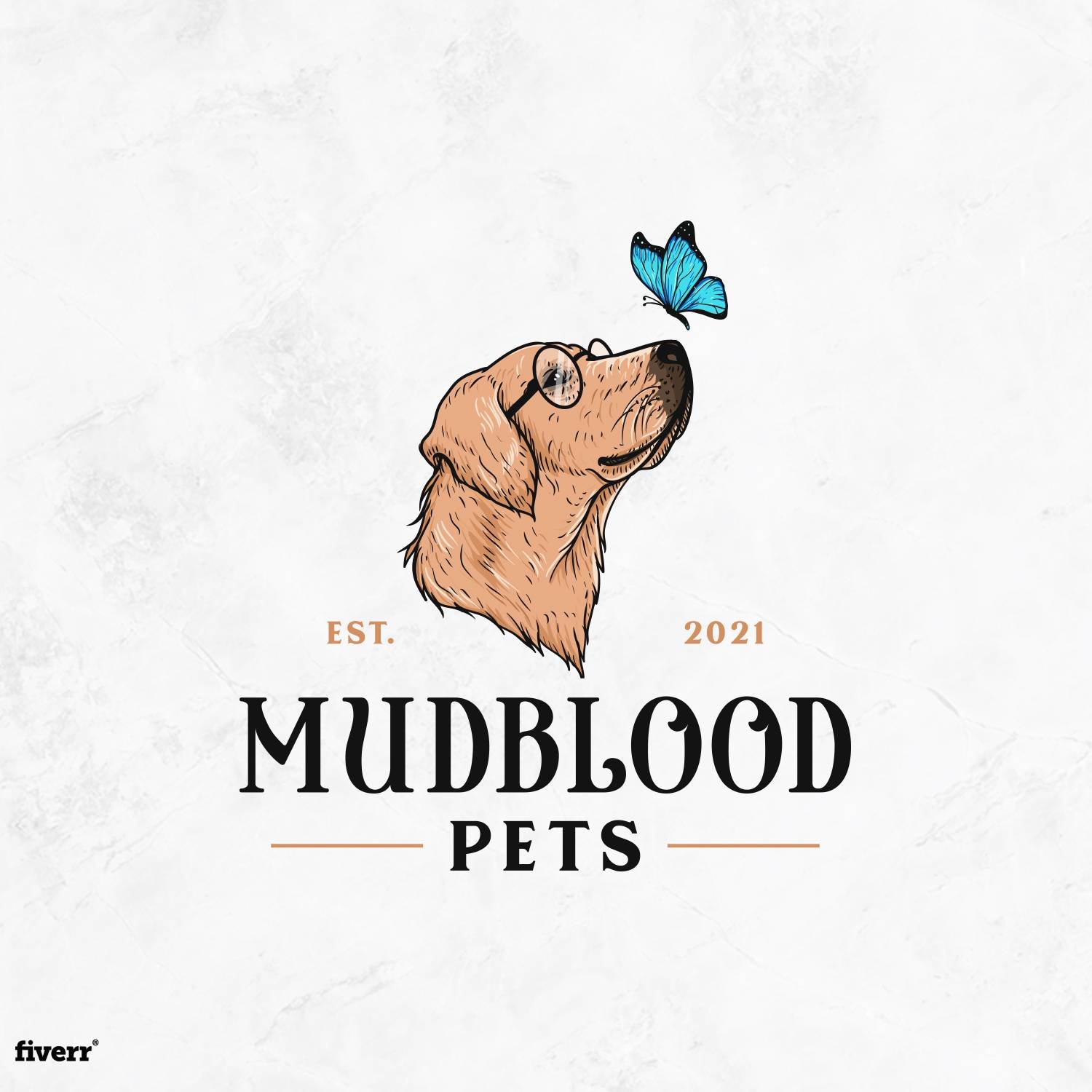 Create a stunning dogs cats pets mascots logo