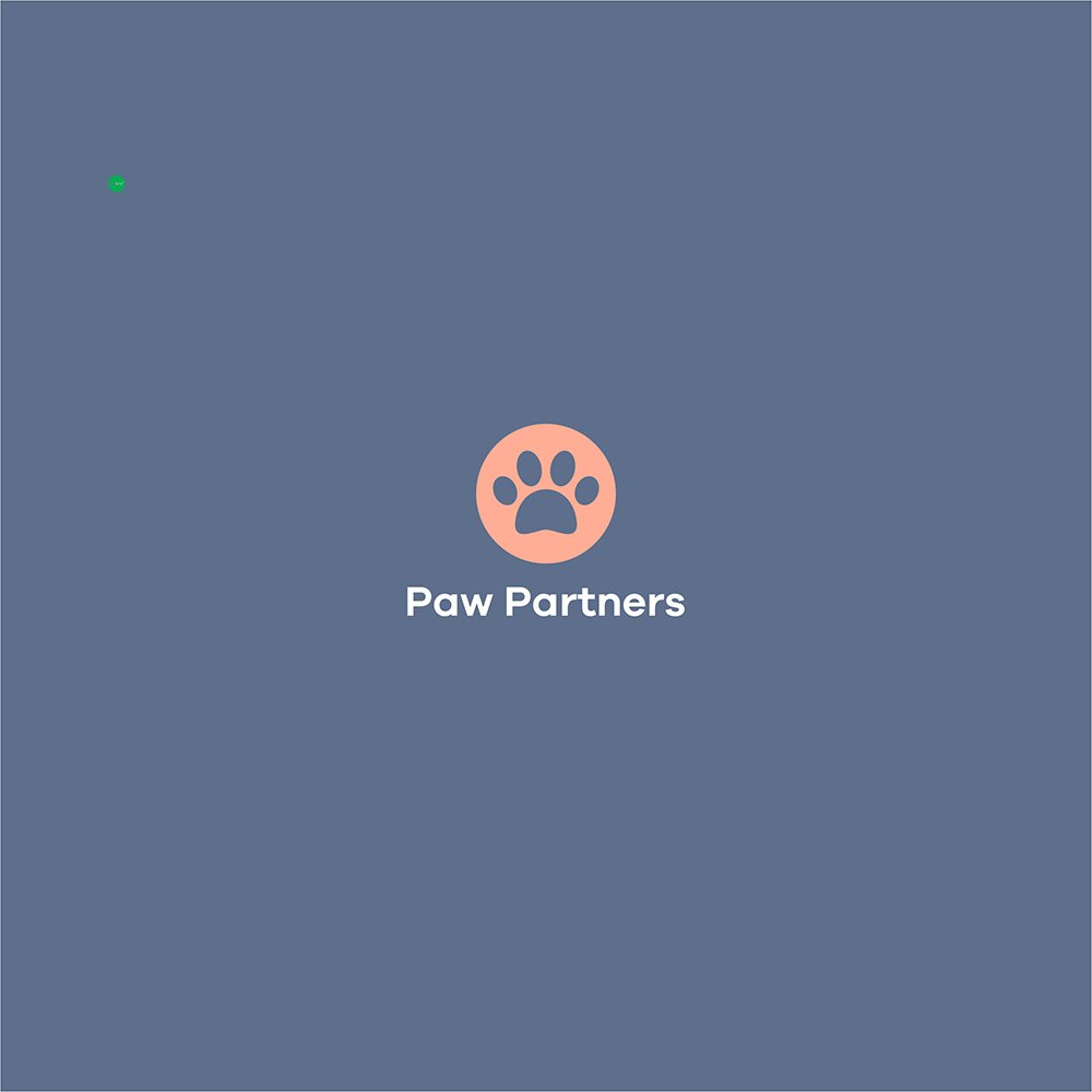 Minimalist pets, cat, dog and animal supply logo design
