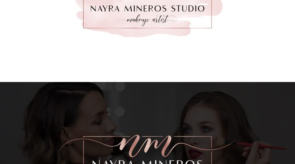 Luxury makeup, beauty and cosmetic logo design
