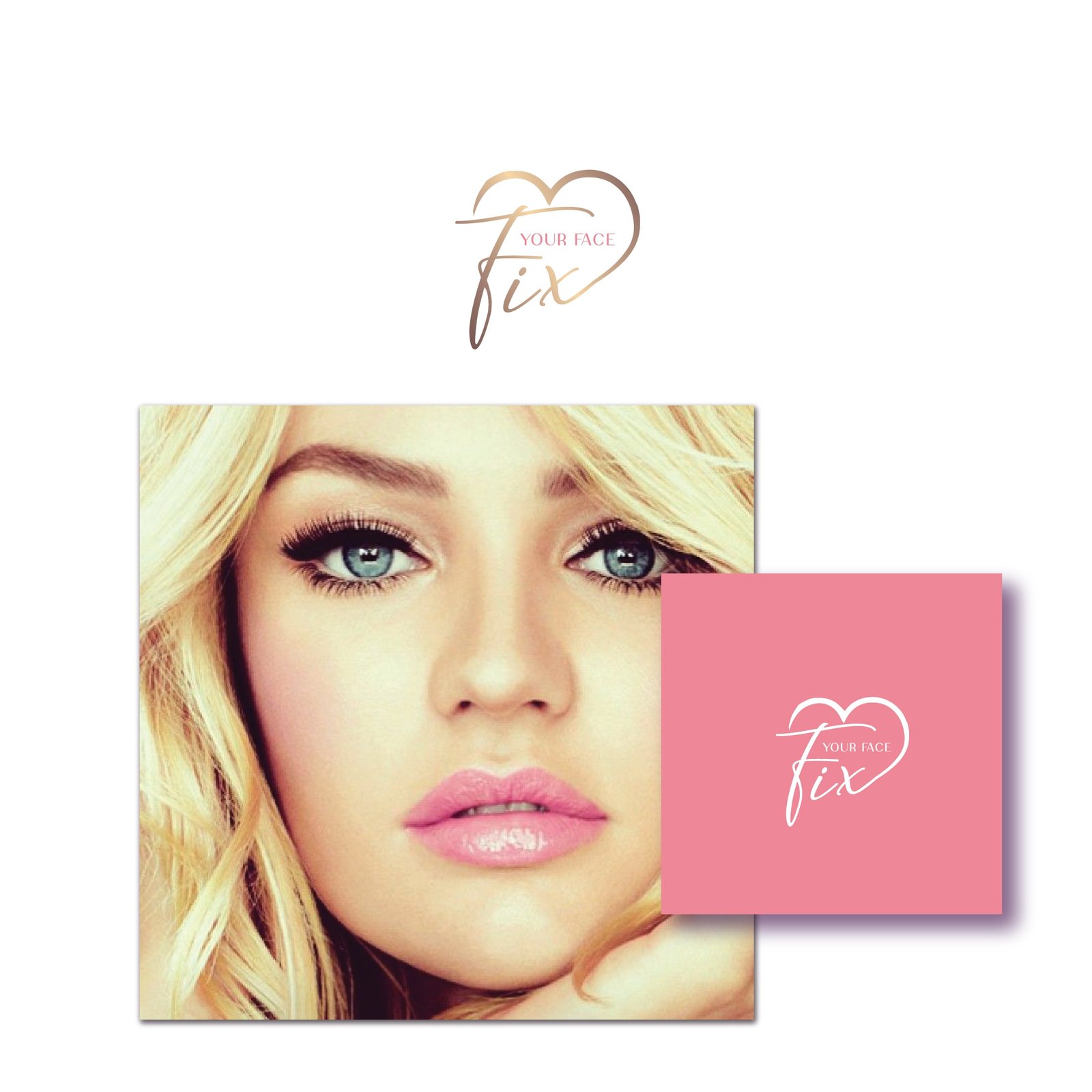 Beauty skin care logo and product label design