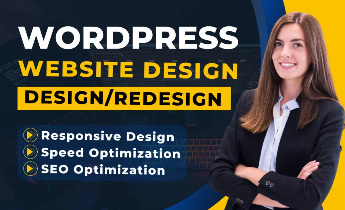 WordPress website design, redesign wordpress site or build blog website