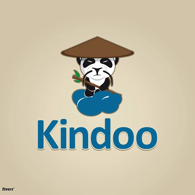 Lovely cartoon pet, cat, dog mascot logo