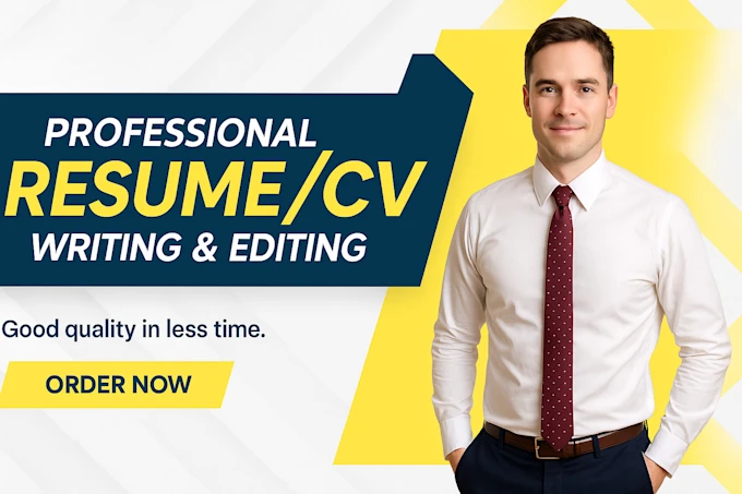 Do art resume, cv and cover letter, executive