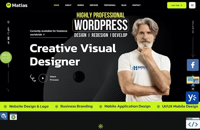 I will provide  wordpress website design or blog redesign