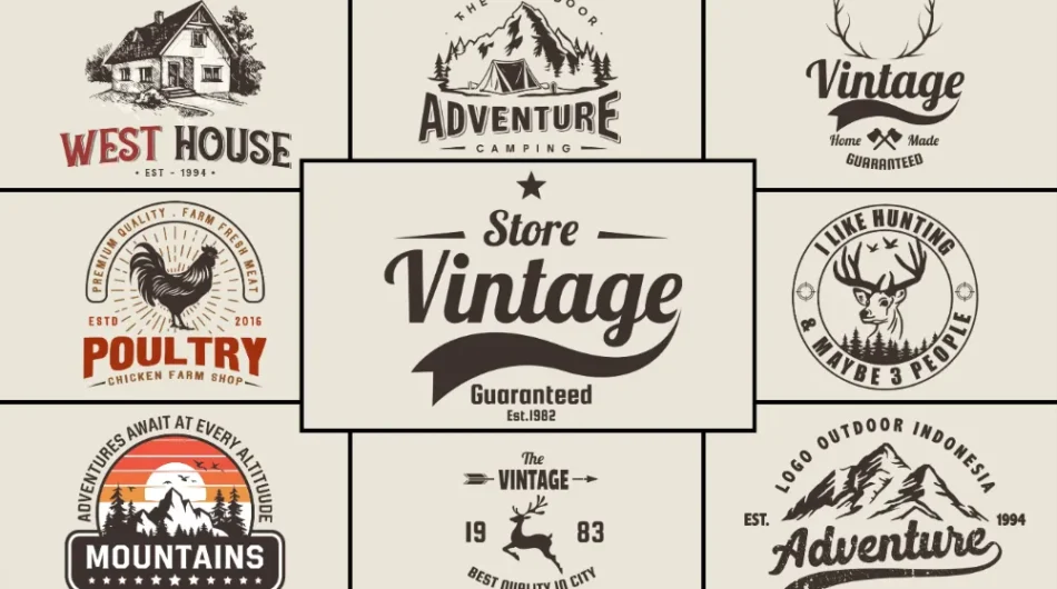 I will create a stunning hand drawn logo with vintage illustration