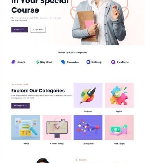 WordPress website, business, website design or blog
