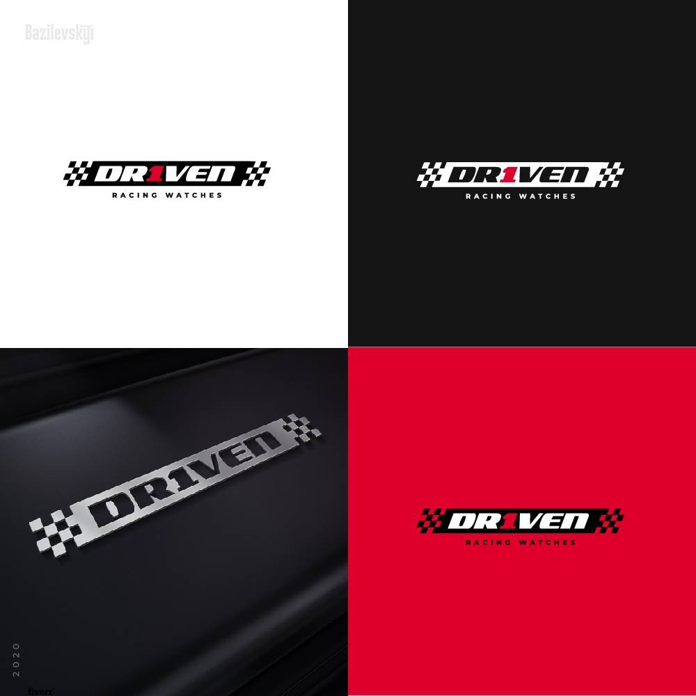 Professional car racing and motorsports logo