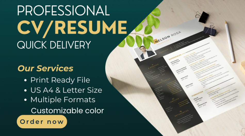 Resume and rewrite your cv as a professional CV maker
