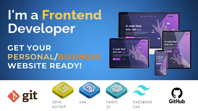 I will be frontend developer in figma to html css tailwind, react, website development