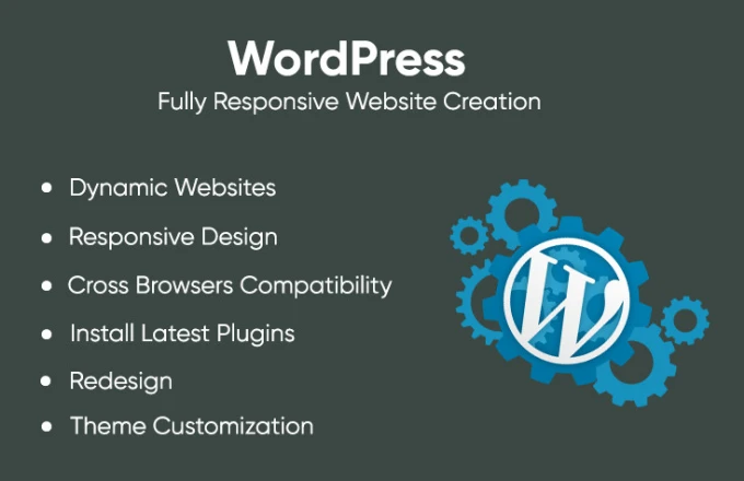 I will develop a responsive wordpress website