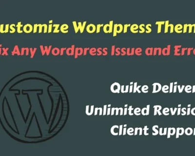 fix-wordpress-errors-issues-and-customize-wordpress-theme