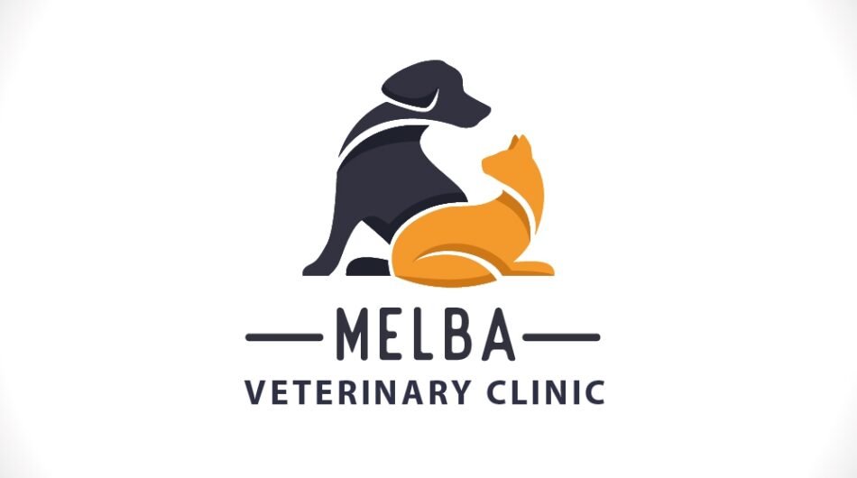 Modern animal dog pet care veterinary logo
