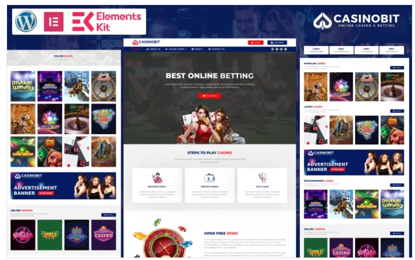 Casino Bit – Online Casino & Betting WordPress Theme