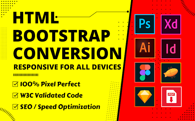 I will convert figma to html, xd to html, responsive tailwind css