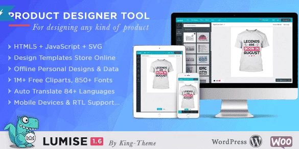 Lumise Product Designer | WooCommerce WordPress