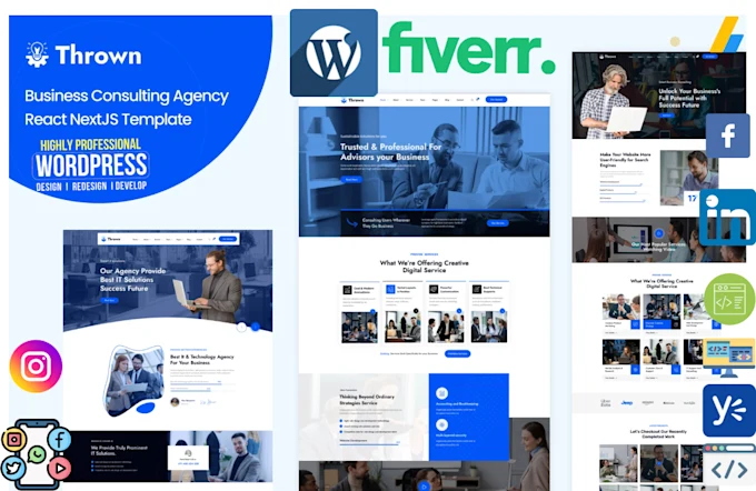 I will build wordpress website development, business website or wordpress blog