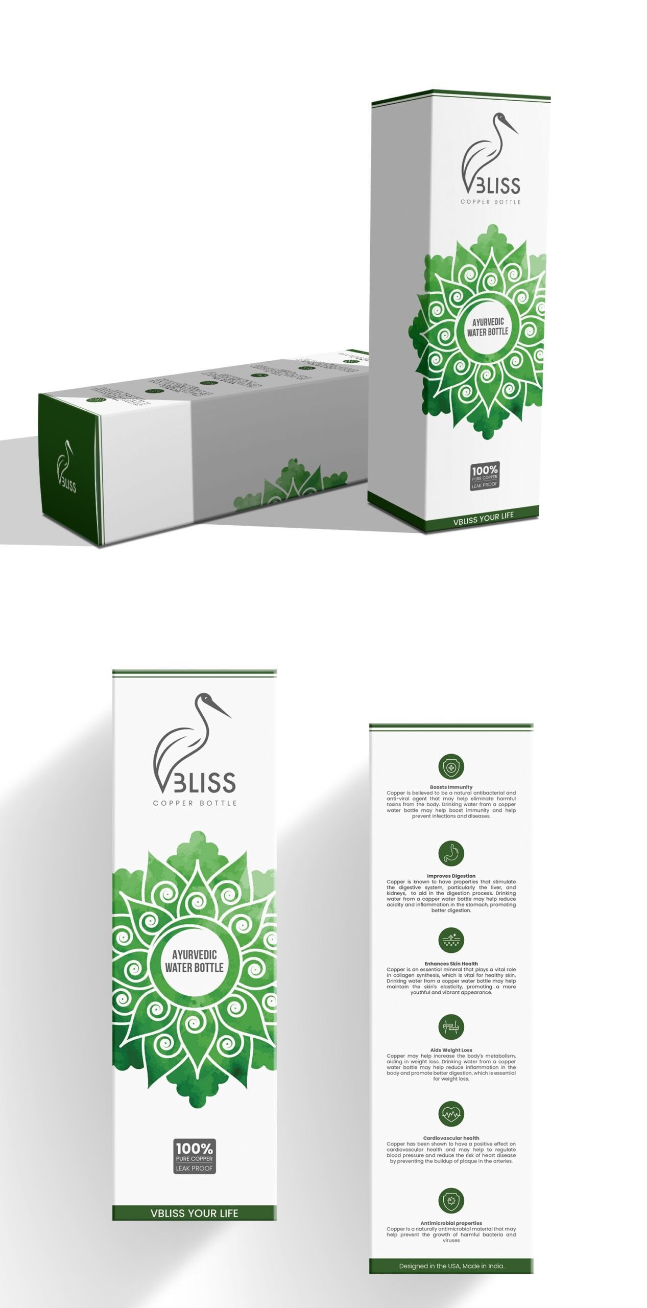 Premium product packaging and bottle label design
