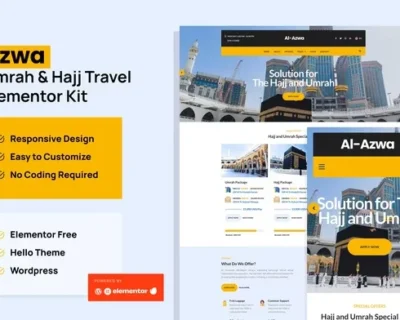Azwa-–-Umrah-Hajj-Tour-Travel-Elementor-Template-Kit